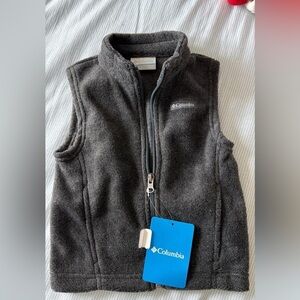 Columbia Charcoal Gray Fleece Vest